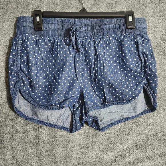 Celebrity Pink Pants - Celebrity pink women's shorts size S blue and white polkadot elastic waist